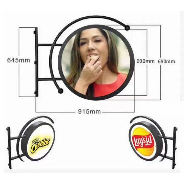 Indoor Outdoor Round Shape circle led display Front Service Maintenance Full Color