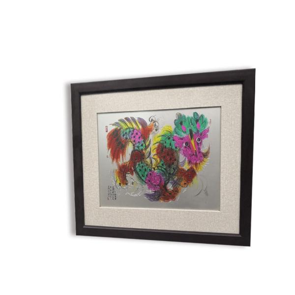A casa imprimível da arte do quadro do metal de tapeçaria decora o ornamento chapeado
