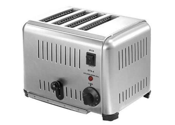 O anúncio publicitário 6/4 corta a máquina elétrica do equipamento do snack bar do torradeira/pão do brinde