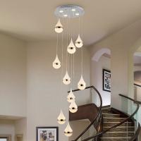 Projet à la maison de villa d'escaliers de couloir de Crystal Chandelier Lights For Lobby de décoration