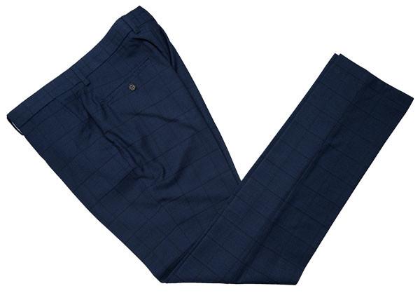 Slim Fit Three Piece Suit Adults Business Navy Checkpolyester Viscos Elastane