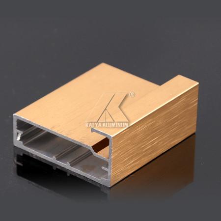 Gold, Black Anodized Handle For Kitchen Cabinet OEM Aluminum Extrusted Profile