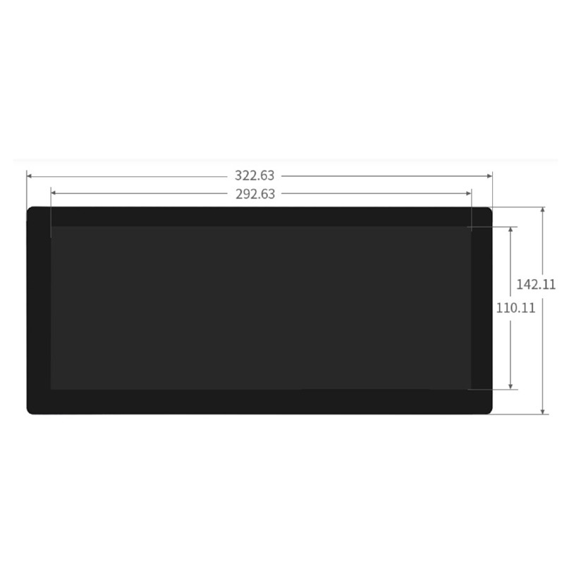 12.3 дюймовый штрих типа Автомобильный емкостный сенсорный экран TFT LCD дисплей 1920x720 точек LVDS интерфейс