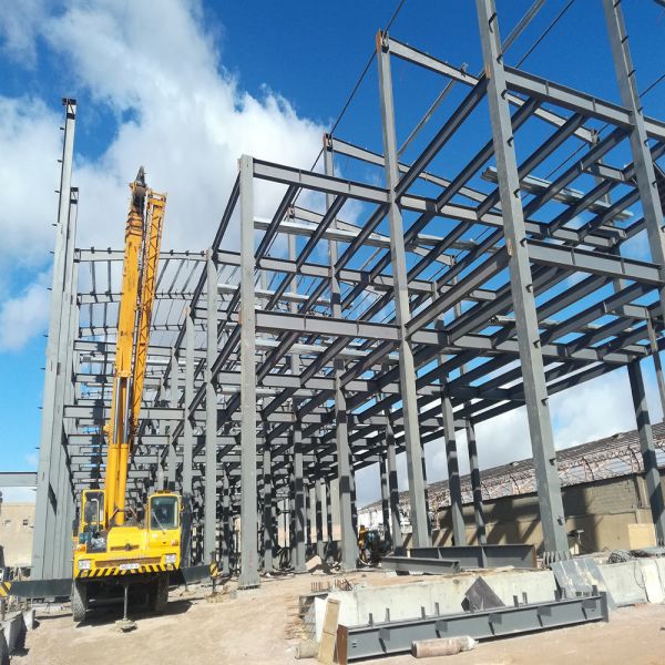 Custom Prefabricated Steel Structure Warehouse Construction Q355B Material