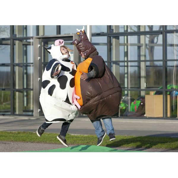 Entertainment Cute Inflatable Outdoor Toys Bull Cow Suit Blow Up Cow Costume