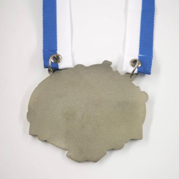 Custom Soft Enamel Carnival Prince Medal Nickel Plating With Ribbon Attachment