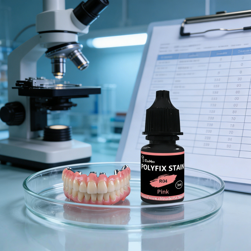 Dryingtime 30 to 60 seconds UV-curable dental staining liquid dental resin stains offering superior adhesion and color accuracy