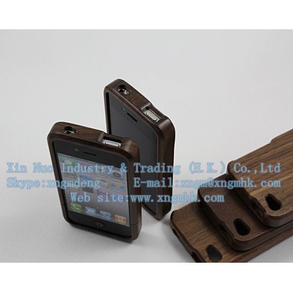 Wooden mobile phone protective shell, wooden cell phone case, Apple phone 4S, Apple phone