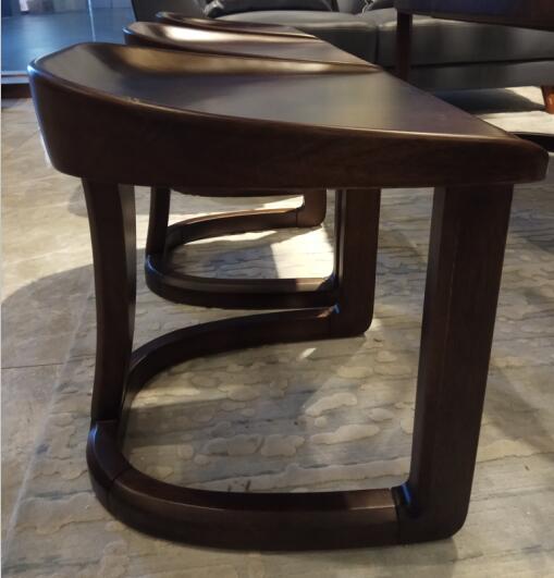 Traditional European Solid Wood Furniture Wooden Side Stool For Drink Tea