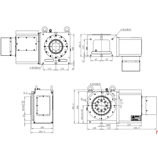 4 Axis Cam CNC Rotary Indexer Table With High Precision Positioning And Patented Roller Gear Cam Mechanism