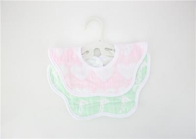 2pk Jacquard Milk Feeding Bibs , Wipeable Baby Boy Dribble Bibs High Wter Asorption