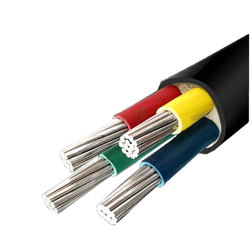 Low Voltage Aluminum Conductor Power Cable 4*70mm 7*95mm XLPE Insulated PVC Jacket YJLV Model IP67 Rated