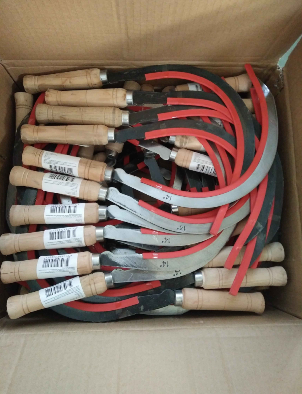 65Mn Agricultural Implements Sickle Wheat Harvest 0.3mm Thick Tempering