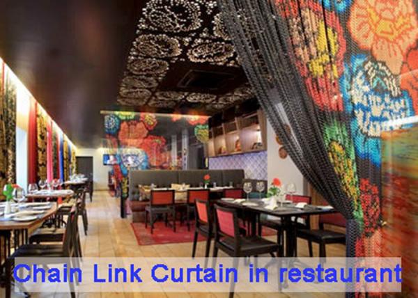 Screens 36X84 Chain Link Door Curtain Decorative Exhibition Hall