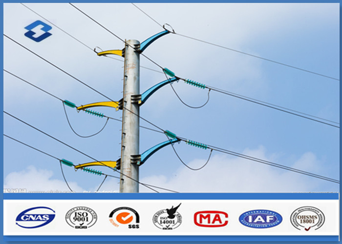 Поляки передачи EN 1011-2 132KV BS сваривая гальванизированные стальные трубчатые
