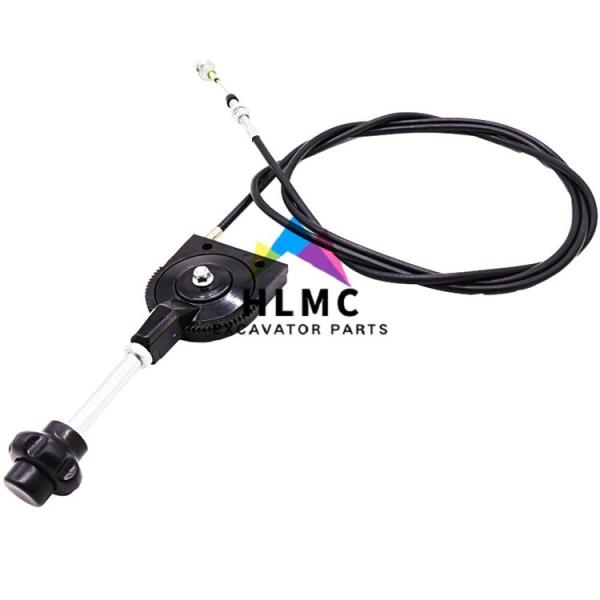 Manual Hand Throttle Control Cable 2m 2.5m 3m Excavator Parts Accelerator Cable