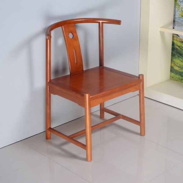 Living Room Hand Painting 74cm Solid Wood Chair For The Elderly
