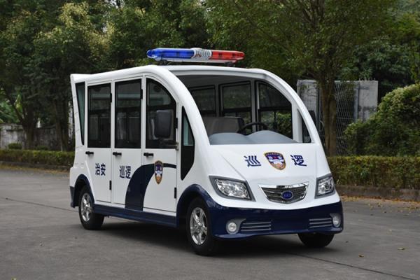 Carros-patrulha elétricos da segurança de Mini Bus Full Enclosed 48V 4KW com motor de C.A.