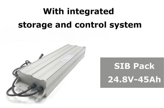 IP67 водонепроницаемая батарея натриевых ионов 40140 24V 24.8V 45Ah для солнечного уличного освещения