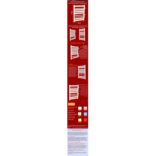 Room Temperature Control Heated Bathroom Towel Rack Radiator for Wall-Mounted Installation