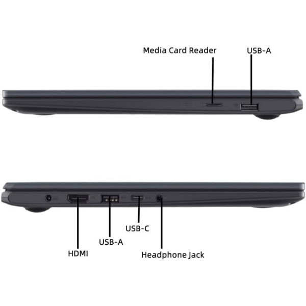 New Business & Student Laptop 14 inch FHD Display Intel.Pentium N6000 Processor 4GB Memory 64GB eMMC Webcam Wi-Fi HDMI USB-C Touchpad up to 10 Hrs Long Battery Life Win 11 Home in S Mode Black