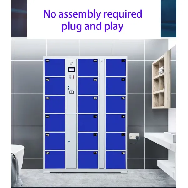 Multi-Functional Smart Lockers: RFID, Fingerprint, Facial Recognition & Barcode Unlocking Options Smart Cabinet