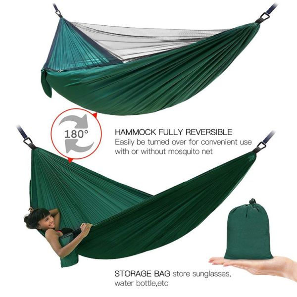 OEM Logo L260cm Portable Camping Hammock for Garden