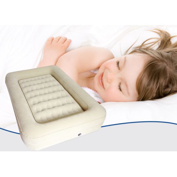 Niños beige reunidos viaje de los muebles al aire libre inflables tamaño pequeño de la cama de aire del niño