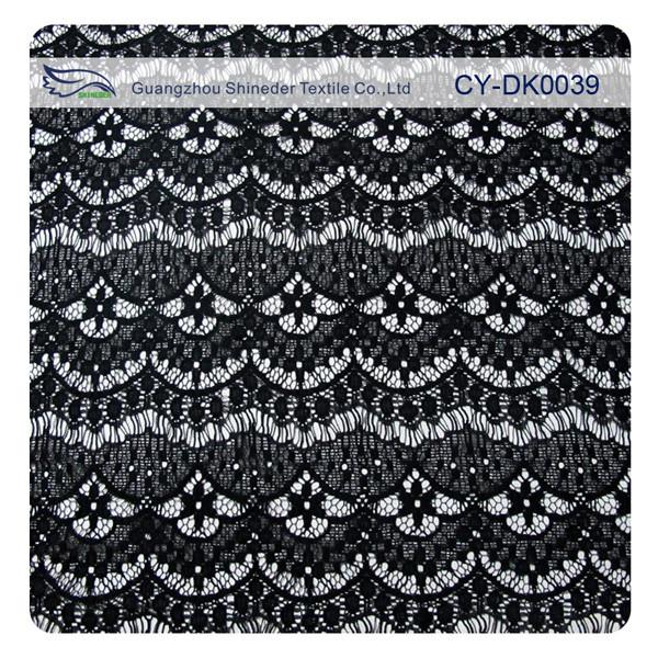 New arrival nylon hollow scalloped fabric lace dress garment accessory(CY-DK0039)