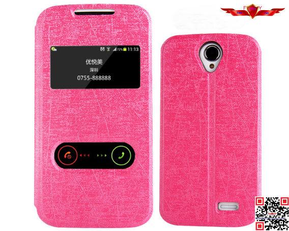 100% Perfect Fit Brand New Colorful PU Flip Leather Cover Case For Lenovo A388T Ultra Thin