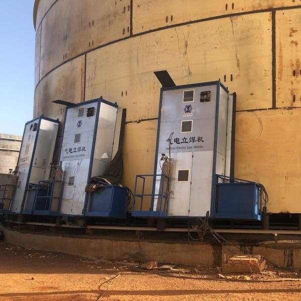Carbon Steel Plate Material Vertical Automatic Tank Welder with Continuous Seam Welding
