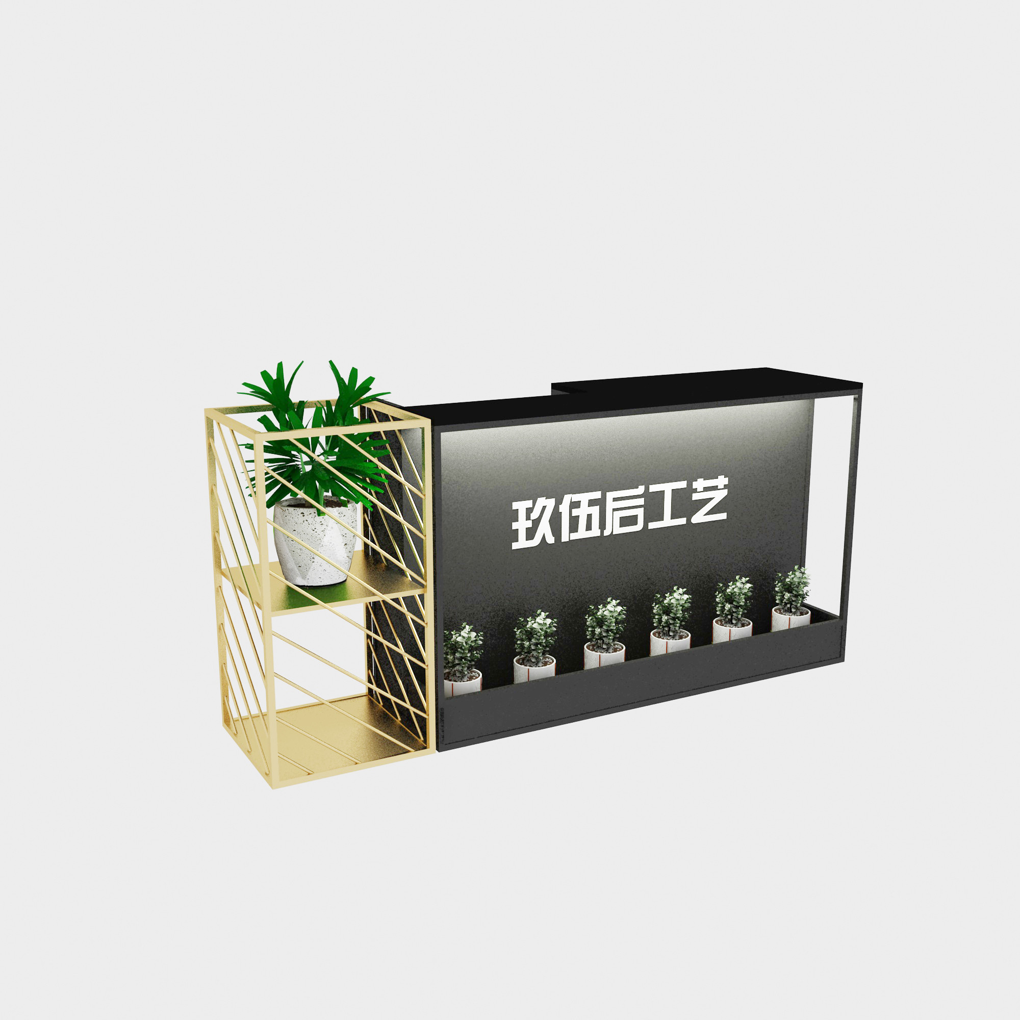 Long Life Time Advantage Reception Desk for Small Restaurant Reception Counter Table