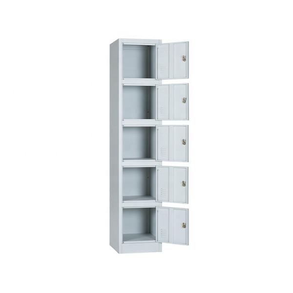 Black White Easy  Installation Multiple Door Steel Locker Cabinet