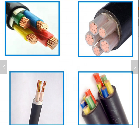 PVC Sheath Armored Power Cable Fire Resistant Copper Cores XLPE Insulated