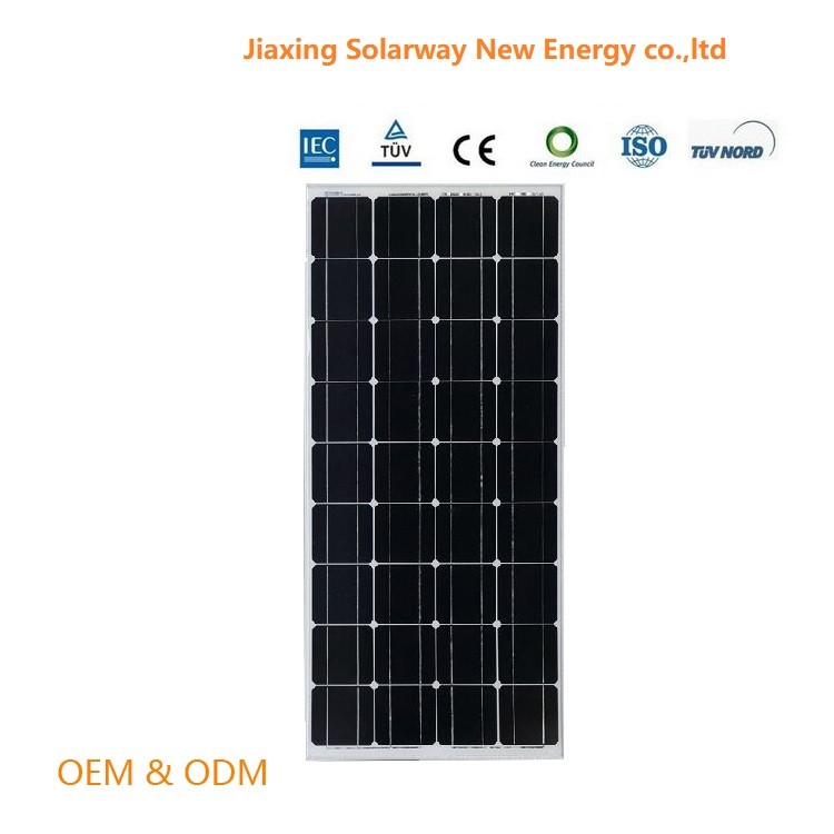 Водоустойчивая Monocrystalline панель солнечных батарей 150W для домашних солнечных систем