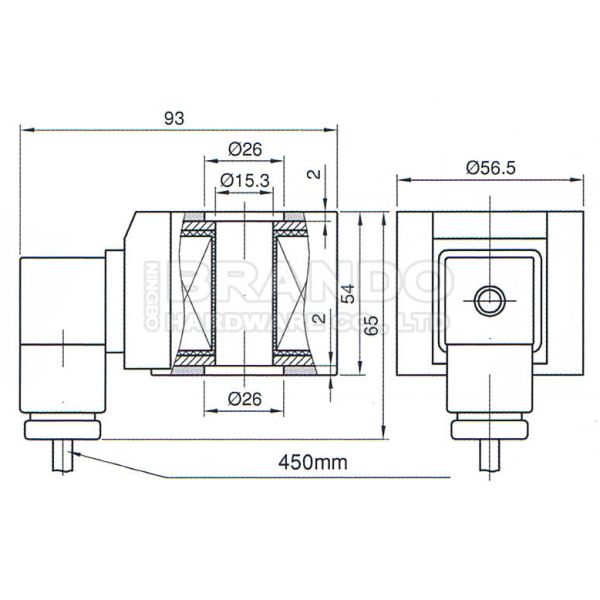 Водоустойчивый AC DC 110V 220V катушки 24V клапана соленоида фонтана IP68