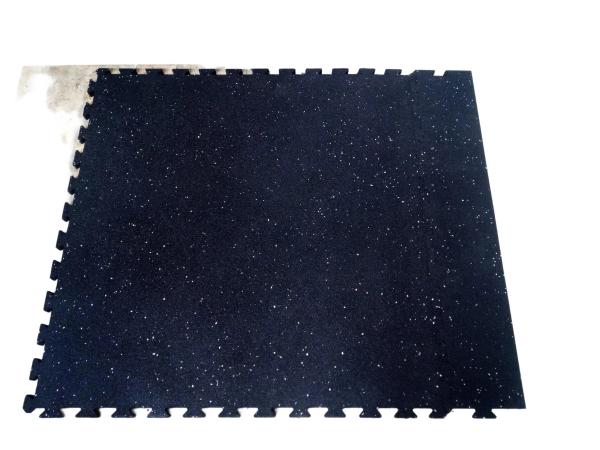 1000X1000X15mm Interlocking Rubber Mat Puzzle Edge Interlocking Fitness Mats Blue