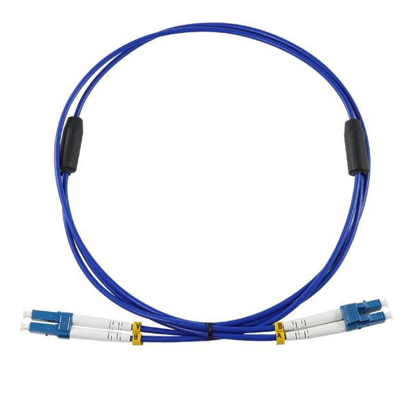 LC à LC câble de patch en fibres multimode duplex - OM3 50/125μm Jumper Cord pour le centre de données, LAN, réseautage haut débit