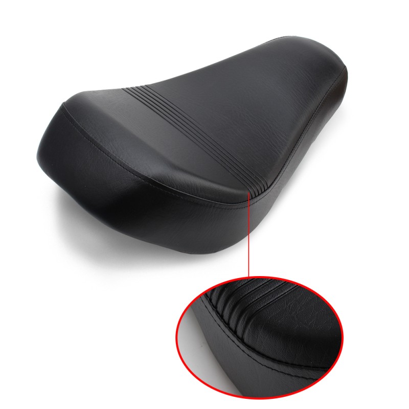 Black Leather Solo Driver Motorcycle Seat Fits Harley Davidson Sportster XL 1200 883 72 Forty Eight 2016