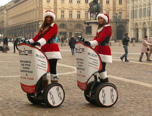 Street Segway Electric Scooter With Poster Board Cable Lock Preventing