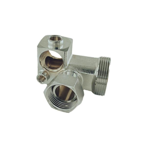 ISO 228 Brass Pipe Fittings  5 Way Inch Tee F/F/F/F/M Thread