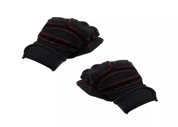 Light Industry Workout Hand Gloves Elastic Cuff Sheepskin Leather Palm