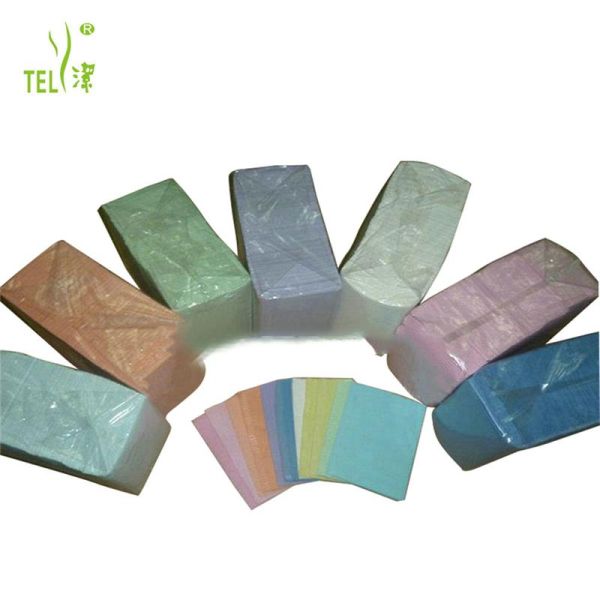 PE Film Laminated Disposable Adult Bib Dental Waterproof