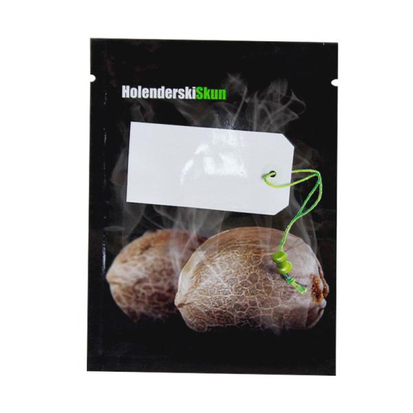 Plastic Custom Weed Packaging Heat Sealing Smell Proof Zipper