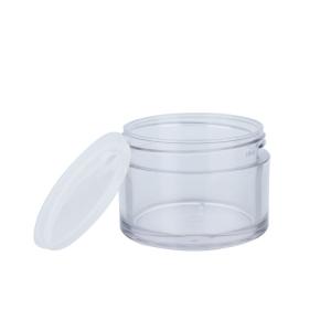 15/20/50g Bouteille en plastique transparent et lisse à forme ovale avec