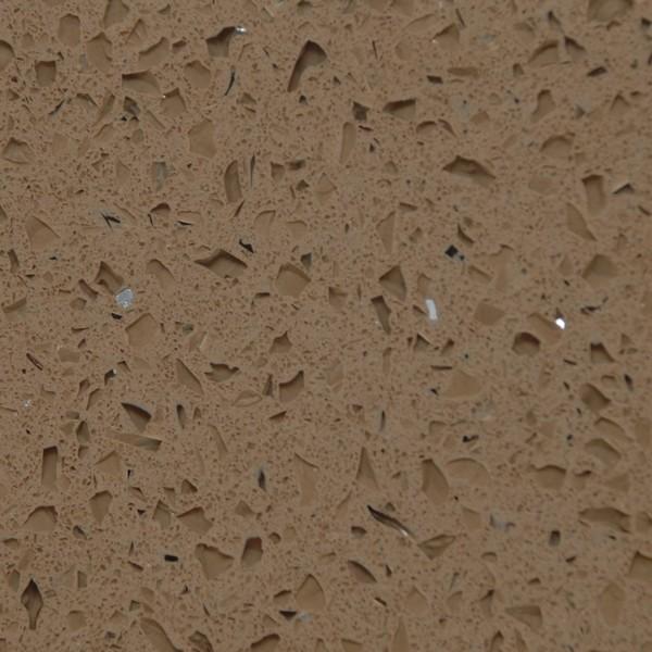 Brown Quartz Kitchen Worktops Artificial Quartz Bathroom Vanity Tops