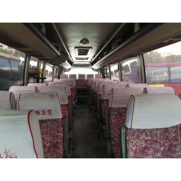 Используемый километр двойных дверей 39seats автобуса XMQ6900 Kinglong низкий выведенный управляя стальное шасси