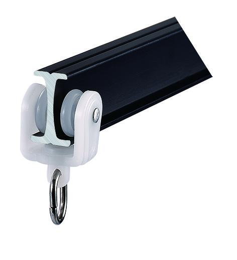 Square Double Ceiling Mounted Bendable Curtain Track 6.7m Length