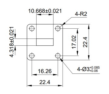 18-26.5GHz  WR-42  WAVEGUIDE LOAD  VN-WGLD-1826-WR42