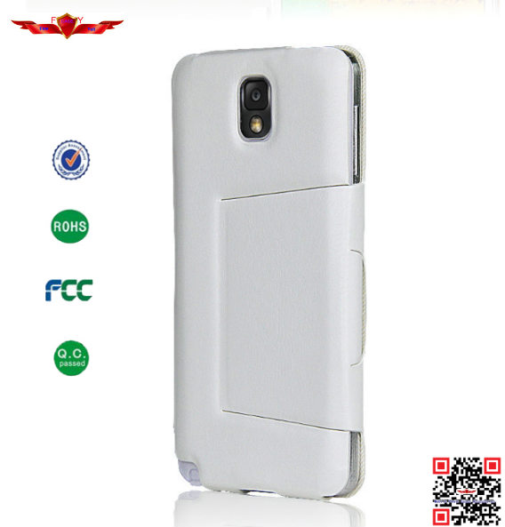 New Arrival High Quality Italian PU Glaze Leather Cover Case For Samsung Note3 With Stand